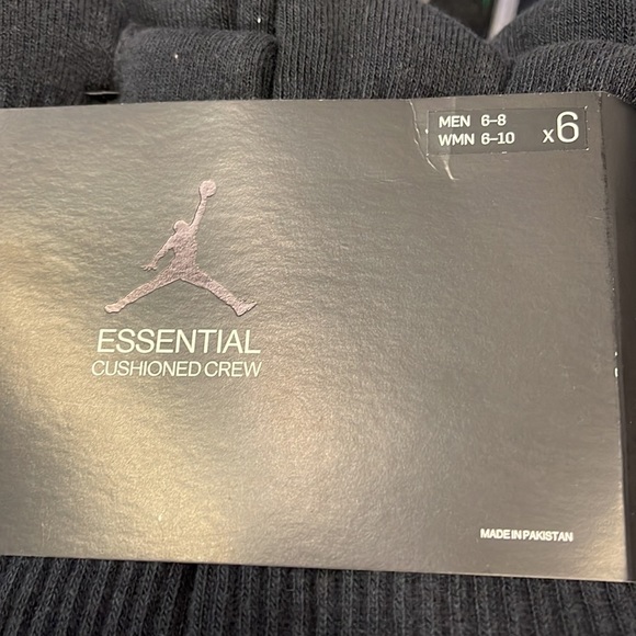 Jordan Essential Cushioned Crew Socks 6 pairs set Jordan 23 - Picture 8 of 14